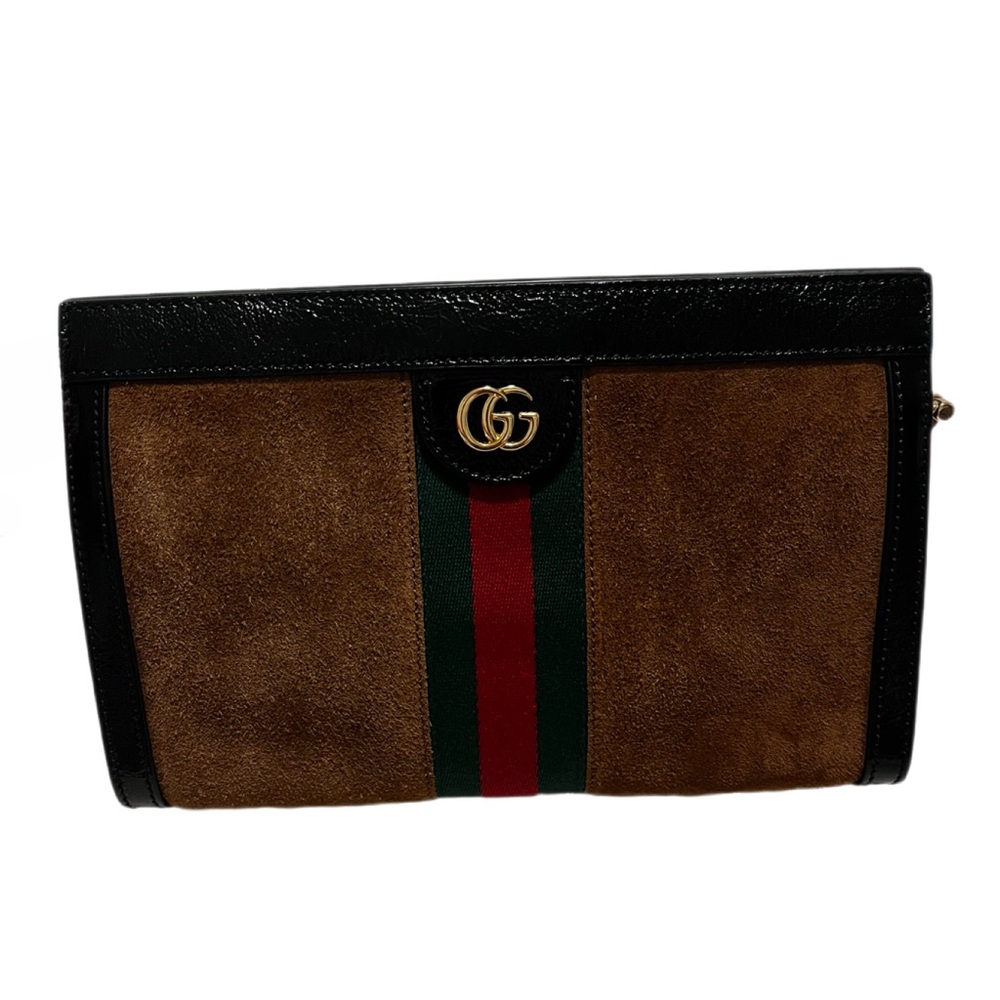 Gucci Brown and Black Wallets with Signature Monogram